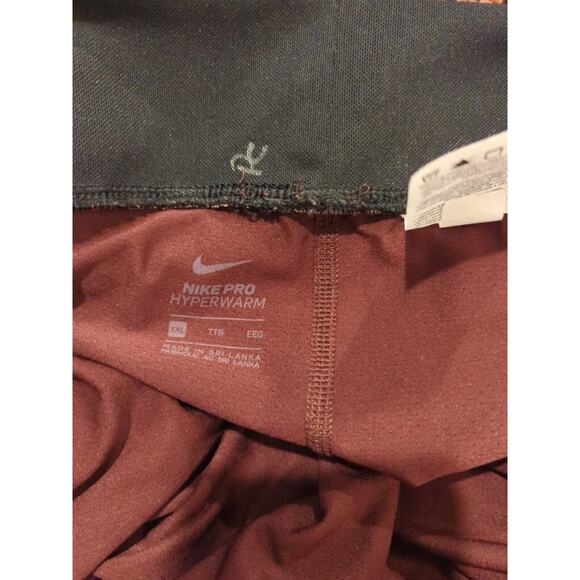 Nike Pro HyperWarm Women Brushed Training Tights 933305-652 Team Red Sz XXL - Picture 5 of 6